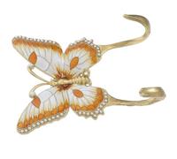 NIYANGLE Ganci a Parete Farfalla in Metallo per Vestiti e Sciarpe | Design Creativo ed Elegante, Supporto Robusto, Nastro Adesivo Forte, Uso Multifunzionale per Armadio