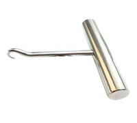 NIYANGLE Gancio per Corda da Tennis in Acciaio Inox Resistente, Strumento per Infilare Corde da Badminton e Tennis, Attrezzo per Incordatura Manuale, per Riparazione Racchette Sportive