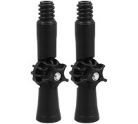 NIYANGLE Giunto Girevole Angolare dell'Asta di Prolunga 18 MM, Adattatore Snodabile 2 Pezzi in Plastica, Adatto per Strumenti di Pulizia Filettatura Americana, Uso Domestico