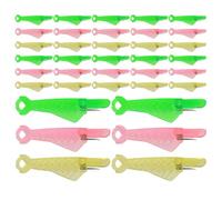 NIYANGLE Infila-Aghi a Forma di Pesce in Plastica 45 Pezzi, Inseritore di Aghi per Cucito Manuale e Macchine da Ricamo, Strumento Portatile Compatibile per Uso Fai da Te e Cucito