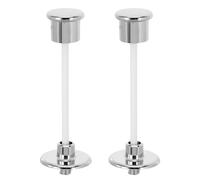 NIYANGLE Kit di Scarico del Water a Pulsante in Metallo Resistente, 2 Pezzi Kit di Sostituzione Leva Wc Compatibile Modelli, Pulsante di Ricambio per Bagno Meccanismo di