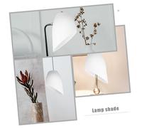 NIYANGLE Lampada da Tavolo Paralume Plastica Leggero e Resistente Paralume Sostitutivo Minimalista per Camera Soggiorno Studio e Hotel Facile da Installare Colore Bianco