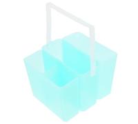 NIYANGLE Lavapennelli e Manico Integrato Verde in Plastica Multifunzionale 3 in 1 Design Compatto Quadrato per Acquerelli e Acrilici in Piccoli Studi o Corsi d'Arte