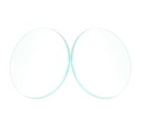 NIYANGLE Lenti Biconvesse in Vetro Ottico 50mm, Set 2 Pezzi per Esperimenti di Fisica e Didattica Scientifica, Lente Convessa Portatile per Laboratorio e Osservazioni Dettagliate