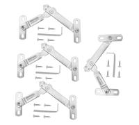 NIYANGLE Limitatori per finestre e uso versatile, 4 set in acciaio inox con facile installazione, blocco di sicurezza per finestre e protezione dal vento per la sicurezza dei bambini