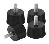 NIYANGLE Livellatori per Gambe di Mobili 4 Pezzi in Gomma Vite M10 23 MM Piedini Regolabili Antivibranti per Tavoli, Sedie, Armadi e Divani Uso Domestico e Professionale