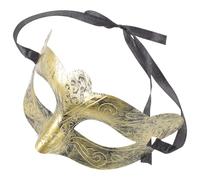 NIYANGLE Maschera da Ballo D’epoca Mezza Faccia Vintage in Plastica Robusta, Maschera per Uomo e Donna per Feste di Carnevale, Halloween e Cosplay, Stile Romano Greco Prince Jazz,
