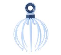 NIYANGLE Massaggiatore la Testa a Forma di Polpo Artigli in Plastica e Sfere D'acciaio, Strumento Portatile per Massaggio del Capelluto, Rilassante e Favorisce la Circolazione, Adatto