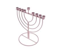 NIYANGLE Menorah di Hanukkah: portacandele ebraico a 9 bracci per Menorah - candeliere vintage di Hanukkah - portacandele a colonna per il tabernacolo dello Shabbat