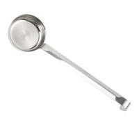 NIYANGLE Mestolo per Salsa in Acciaio Inox, Cucchiaio Piatto per Spalmare Pizza e Salsa, Utensile da Cucina Resistente per Uso Domestico e Ristorazione