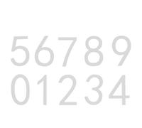 NIYANGLE Numeri Civici Autoadesivi in Acrilico Nero Opaco 7x4,6 Cm Set da 10 Pezzi per Porte e Cassette Postali Esterni Resistenti a Pioggia e Sole Adesivo Rimovibile per