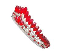 NIYANGLE Nuziale Elegante Con Strass Accessorio Per Cerimonie e Feste Coroncina Per Sposa e Compleanni Design Splendente e Raffinato Decorazione Per Da Cerimonia