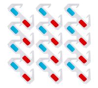NIYANGLE Occhiali 3d Design Leggero e Resistente 150 Pezzi in Carta Lenti Rosse e Blu per Visione Migliorata, Adatti a Feste e Progetti Scientifici Stem