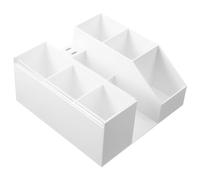 NIYANGLE Organizer Design Semplice in Acrilico per Extension per Strumenti Bianco per Organizzazione Efficiente e Miglioramento della Produttività in Bagno o Estetico