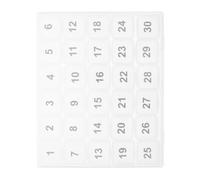 NIYANGLE Organizer Mensile per Pillole con Scomparti Trasparenti Custodia Compatta e Portatile per Farmaci da Viaggio Contenitore Medicinale Leggero e Facile da Usare per Mese di Dosaggio