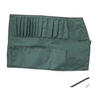 NIYANGLE Organizer per Trucchi e Gioielli da Viaggio in Pelle Pvc Verde Chiusura a Ribalta, Resistente alla Polvere per Protezione e Trasporto