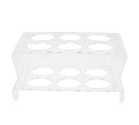 NIYANGLE Organizer per Uova da Frigorifero in Acrilico, Contenitore a 2 Livelli Impilabile, Trasparente, Facile da Pulire, per Frigorifero e Piano di Lavoro, per Uova e Piccoli Snack