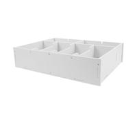 NIYANGLE Organizer Portasoldi per Cassetto con 6 Scomparti Scatola Porta-Ricevute e Monete in Plastica Resistente Vassoio Porta-Denaro Compatto per Ufficio e Registratore di Cassa per