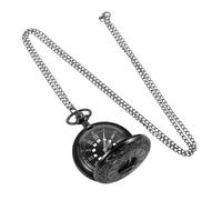 NIYANGLE Orologio da Tasca Vintage da Uomo con Catena, Nero | Plastica e Metallo, Stile Retrò e Antico, Leggero e Robusto, Facile da Portare Sempre con Sé