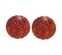 NIYANGLE Palle da Massaggio in Legno di Huanghuali 2 Pezzi, Giocattoli di Decompressione Portatili per Agopressione, Ornamenti Cinesi Wenwan per Massaggio Dita e Decorazione Desktop