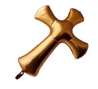 NIYANGLE Palloncino a Forma di Croce 39 Pollici in Mylar Colorato per Feste Comunione e Compleanni, Decorazione Party per Matrimoni, Sfondo Fotografico per Eventi e Celebrazioni