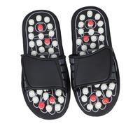 NIYANGLE Pantofole Per Agopressione Piedi Massaggianti Punti Di Digitopressione Suola Antiscivolo in Gomma Per Uso Interno Ed Esterno, Rilassamento e Benessere Plantare, Taglia 42-43, Donna