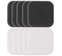 NIYANGLE Paracolpi Porte in Silicone Bianco e Nero 8 Pezzi, Protezione Muro Anti Urto e Anti Chiusura, Resistente e Solido, per Pareti in Terra o Piastrelle