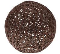 NIYANGLE Paralume in Carta Intrecciata a Forma di Palla di Rattan Marrone, Attenua la Luce e Protegge gli Occhi, Design Chic per Camera da Letto e Decorazione Casa
