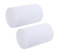 NIYANGLE Paralume in Vetro Bianco Latte Cilindrico 9 Cm X 15 Cm per Lampada a Sospensione E27, Set 2 Pezzi, Coprilampada Alto e Stretto per Lampade da Tavolo da Parete