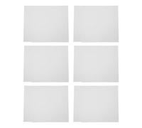 NIYANGLE Paravento per Scrivania in Plastica Bianco 6 Pezzi Pannello a Tre Lati, Facile da Installare e Mantenere, per Aule e Ambienti D'esame
