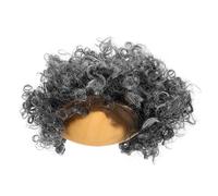 NIYANGLE Parrucca Afro Uomo con Testa Calva Realistica in Silicone e Pet, Comoda per Costume di Halloween e Feste in Maschera con Effetto Scalp Riccio Colore Casuale