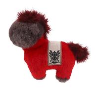 NIYANGLE Peluche Cavallo Zodiacale 35cm in Visone Leggero e Portatile, Decorazione da Tavolo per Evento e Festa di Capodanno Cinese, Simbolo di Fortuna e Prosperità