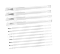 NIYANGLE Penna Bianca per Tatuaggi e Sopracciglia Set da 12 Pezzi 4 Penne e 8 Refill per Mappatura Posizione Trucco Professionale per Saloni e Chirurghi