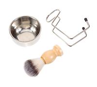 NIYANGLE Pennelli da Barba con Ciotola Schiumogena e Supporto per Pennello da Barba Riutilizzabile per Uso Domestico e Parrucchiere