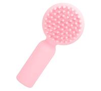 NIYANGLE Pennello Per Il Viso Facciale Schiumoso Doppio Face Scrubber Strofinare Spazzola Per La Pulizia Del Viso Esfoliante Fare Scrubber Di Faccia in Silicone Portatile Gel Di Silice Rosa