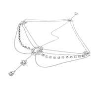 NIYANGLE Per Testa Pendente Per Fronte Copricapo Di Cristallo Accessori Per Sposa Adatto Donne e Matrimoni Regolabile Design Leggero e Per Eventi Speciali