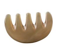 NIYANGLE Pettine Da Massaggio a Cinque Denti Bordo Guasha Pettine Per Di Spazzola a Da Massaggio Spazzola Districante Bagnata Cina Cuoio Capelluto Corna Sprecate