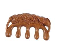 NIYANGLE Pettine Massaggiante Legno Pettine Antistatico per Del Capelluto Denti Larghi per Tutti Tipi Design e Resistente