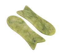 NIYANGLE Piastra Gua Sha Per Massaggio Viso e Schiena in Pietra Naturale, Set 2 Pezzi, Strumento Multifunzionale Per Stimolare La Circolazione, Favorire Metabolismo e Rilassare i Muscoli