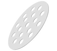 NIYANGLE Piastra Riscaldante Rotonda in Ferro per Griglia a Carbone 155mm, Accessorio per Barbecue all’Aperto, Adatta a Picnic, Campeggio e Grigliate, Design Separatore per Cottura