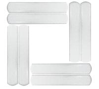 NIYANGLE Piastre in Acciaio Appesantite 8 Pezzi per Giubbotto Zavorrato e Cinghie Regolabili per Polsi e Caviglie, Acciaio Placcato Antiruggine Angoli Arrotondati per Allenamento Fitness