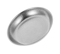 NIYANGLE Piatti da Antipasto in Acciaio Inox Martellato per Cucina e Buffet Design Resistente e Funzionale, per Feste e Aperitivi