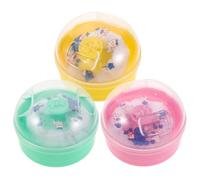 NIYANGLE Piumino da Cipria con Manico 3 Pezzi per e Viaggi Contenitore Tondo Portatile in Custodia Protettiva Soffio di Cipria Morbido e Leggero per Applicazione Uniforme