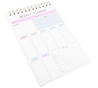 NIYANGLE Planner Settimanale Portatile con Blocchi Memo Strappabili Notebook To Do List e Diario Giornaliero Design Pratico Residui per Studenti e Organizzazione Quotidiana