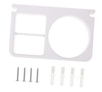 NIYANGLE Porta Asciugacapelli Da Parete Bianco Supporto Per Phon in Materiale Resistente Mensola Salvaspazio Facile Da Installare Per Bagno e Camera Da Letto