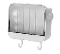 NIYANGLE Porta Sapone da Parete in Bianca con Drenaggio Portasaponetta Sospeso per Bagno e Doccia Design Salvasapone Antiumidità Resistente e Facile da Montare