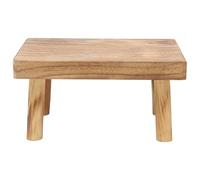 NIYANGLE Porta Vasi in Legno Marrone Minimalista per Balcone e Interno, Supporto a Forma di Cubo per Piante e Fiori Struttura Robusta e Design Rustico