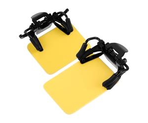 NIYANGLE Protezione Oculare per Tiro al Bersaglio 2 Pezzi Visiera Protettiva Gialla Standard Internazionale per Occhiali da Tiro Paraocchi Laterali per Allenamento e Competizione