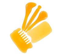 NIYANGLE Raschietto Per Massaggi Guasha in Resina Strumento Per Massaggiare Viso Kit Di Raschietto Per Corpo Portatile Pettine Multifunzionale Per Massaggi Muscolari