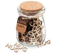NIYANGLE Regalo in Legno Marrone a Forma di Cuore Design Unico, Leggero e Robusto per Anniversari e Compleanni, Decorazione Raffinata per San Valentino e Festa della Mamma